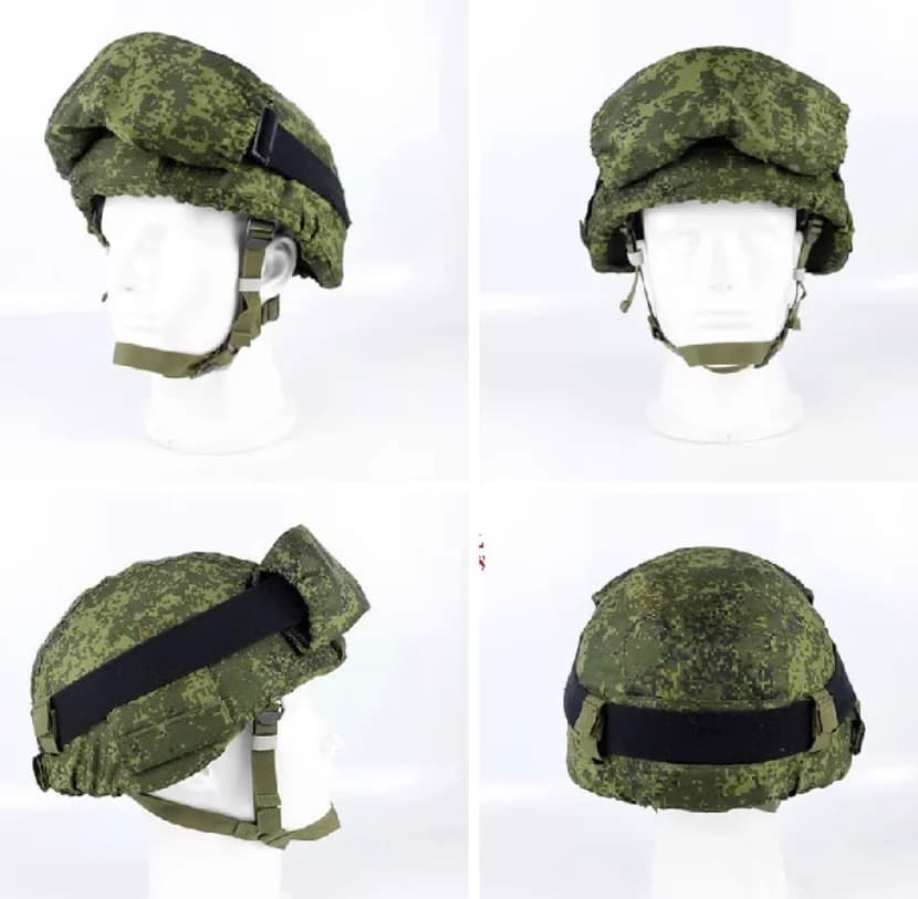 Housse de casque et étui lunettes camouflage EMR/MOX pour pêche - Accessoire de rangement russe 6B47