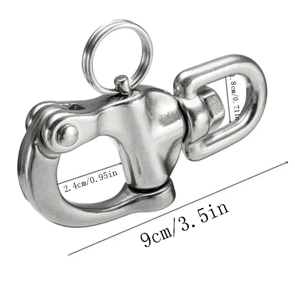 Mousquetons rotatifs en acier inoxydable 316 pour bateau, pêche et équipement marin - Accessoires de gréement