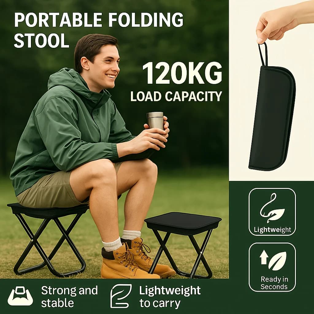 Chaise pliante compacte Naturehike pour camping, pêche, plage, jardin et voyage