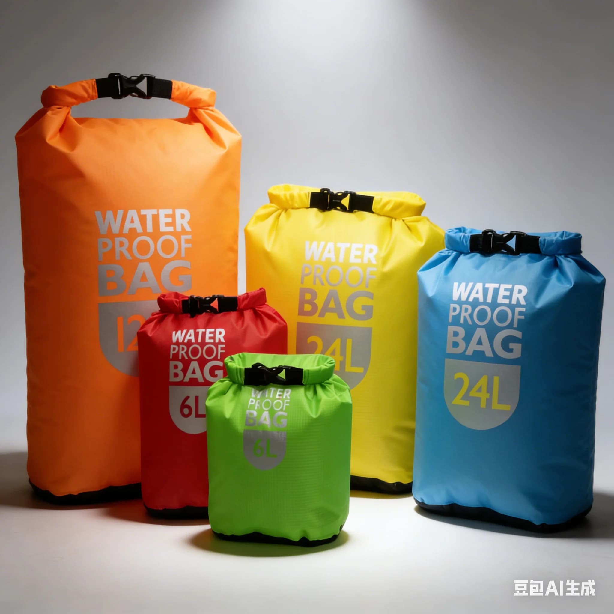Sac étanche flottant 6 à 24 litres pour rafting kayak randonnée aquatique voile navigation