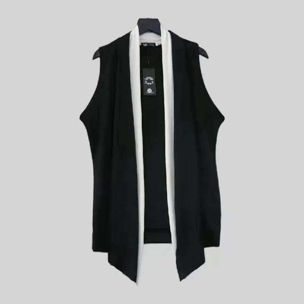 Veste cardigan unisex streetwear épurée 2025, coupe slim et couleurs sombres pour un style campus tendance