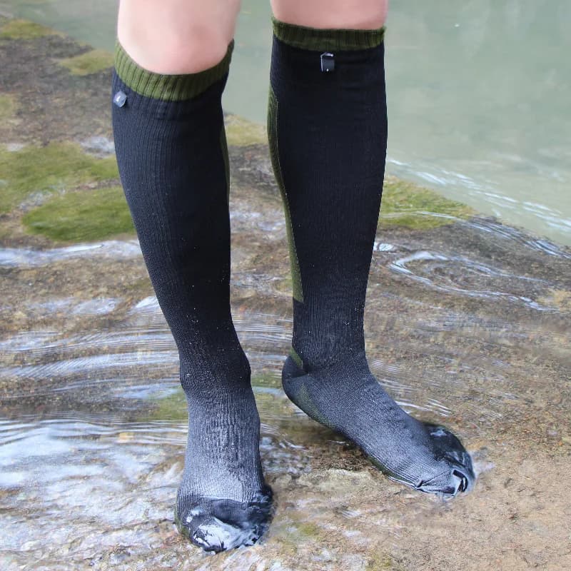 Chaussettes étanches hautes unisexe - Imperméables pour pêche en wading, randonnée et ski