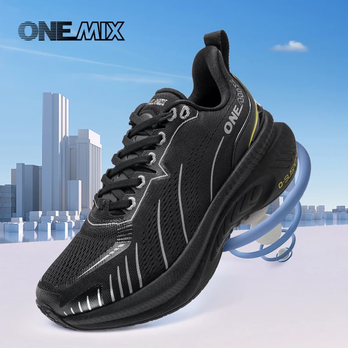 Chaussures trail running hiver pêche - Sneakers sport lacets bleus antidérapantes chaudes