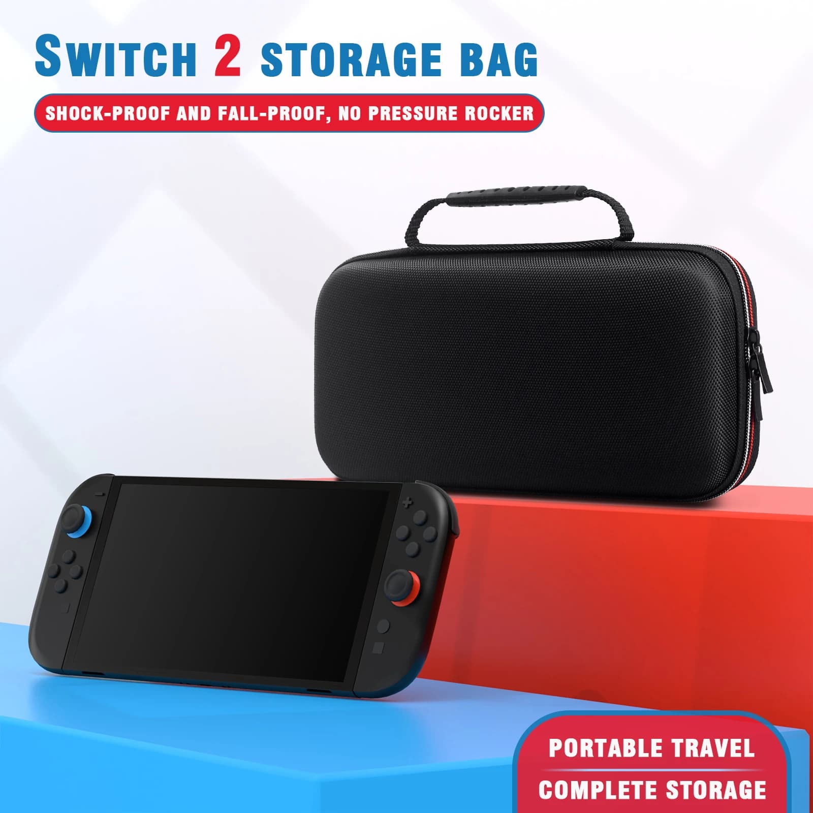 Étui de voyage portable coque rigide pour Nintendo Switch 2 console accessoires rangement transport sécurisé