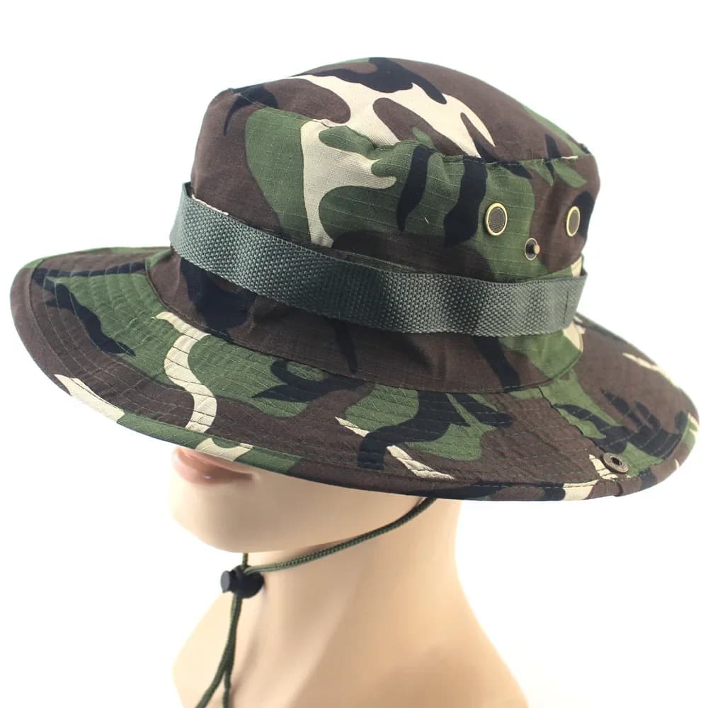 Chapeau Boonie Camouflage 60CM - Pêche Chasse Randonnée Sport Outdoor Protection Soleil