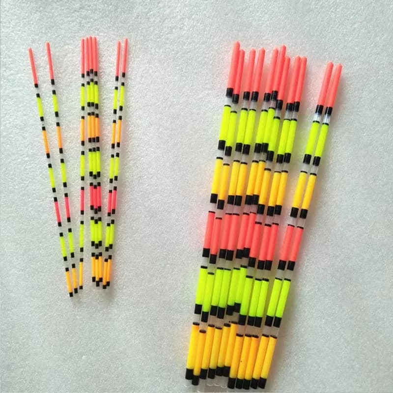 10 flotteurs DIY légers pour pêche avec tubes creux et queues vives - Accessoires de pêche BA