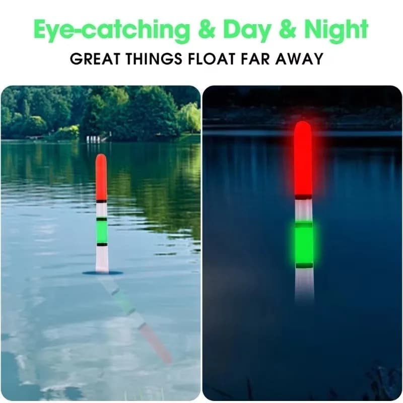 Lumineux EVA Flotteur de Nuit pour Pêche en Mer, Bouchon Fluorescent 10g 15g 20g