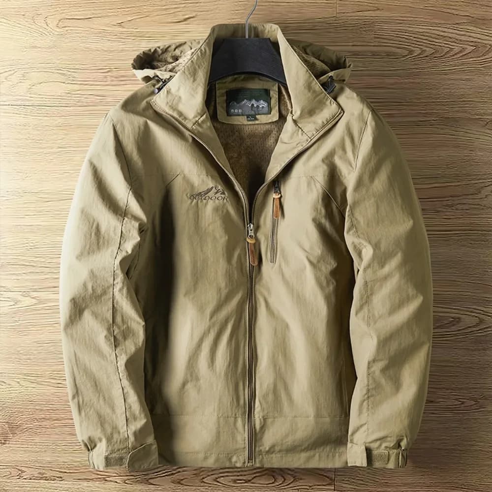 Veste légère printemps automne pêche homme - Blouson outdoor avec capuche streetwear polyvalent