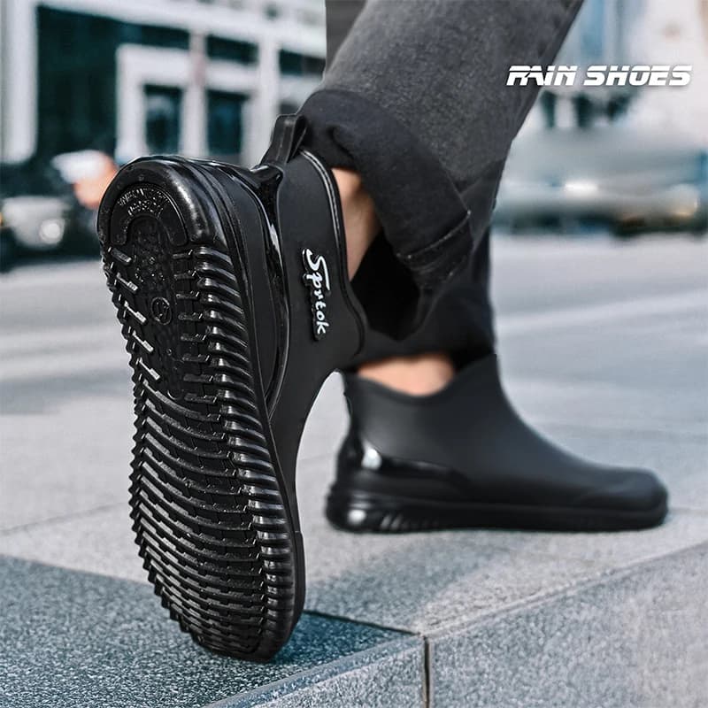 Bottes de pluie pêche hommes étanches antidérapantes confort travail camping chaussures de sécurité outdoor