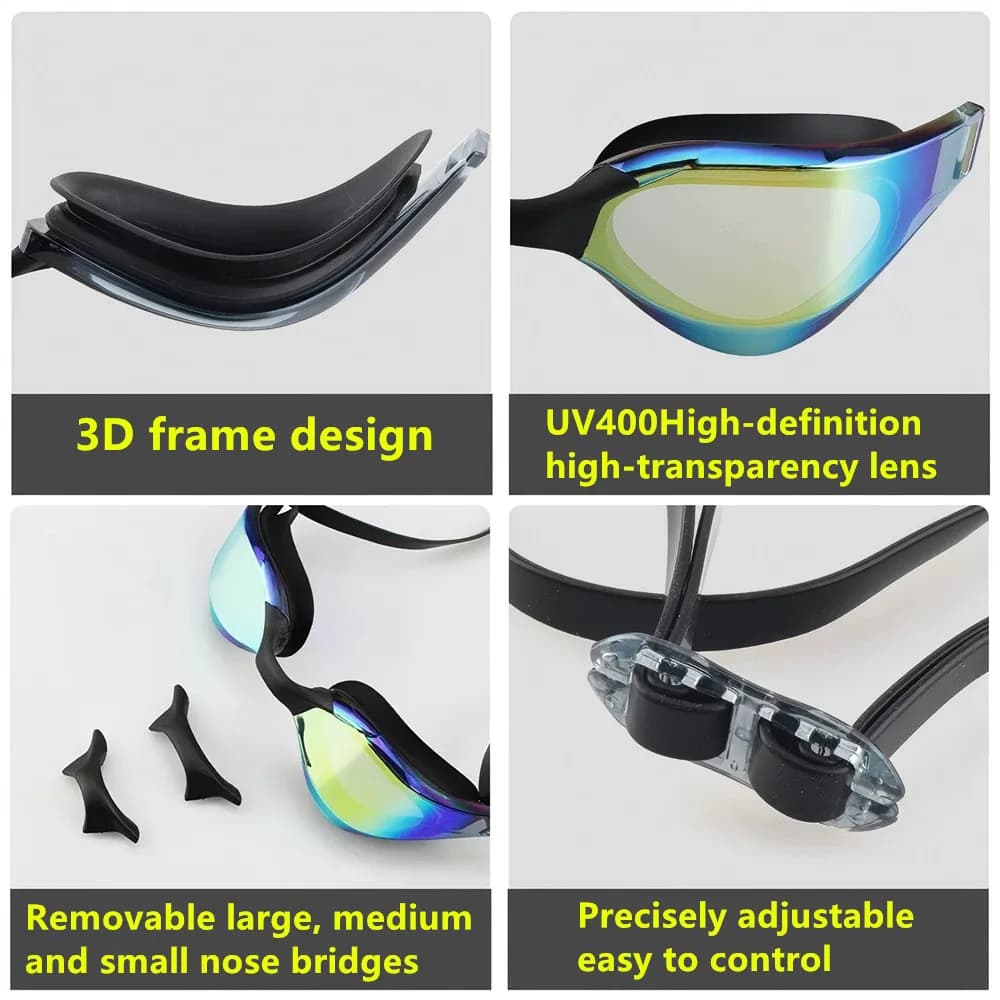 ARENA lunettes de compétition natation professionnelles étanches anti-buée HD UV400 entraînement