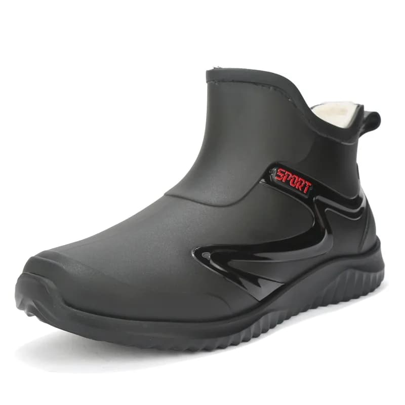 Bottes basses imperméables homme antidérapantes caoutchouc pour chantier et protection travail pêche