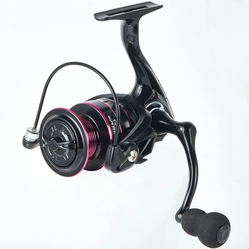 Moulinet spinning 8KG-12KG max drag, carrosserie métal, ratio 5.2:1, pour pêche eau douce et salée