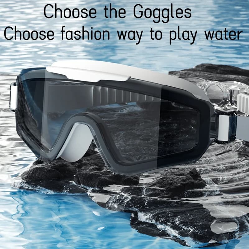 Nouvelles lunettes de natation tendance grand format UV étanches HD adultes