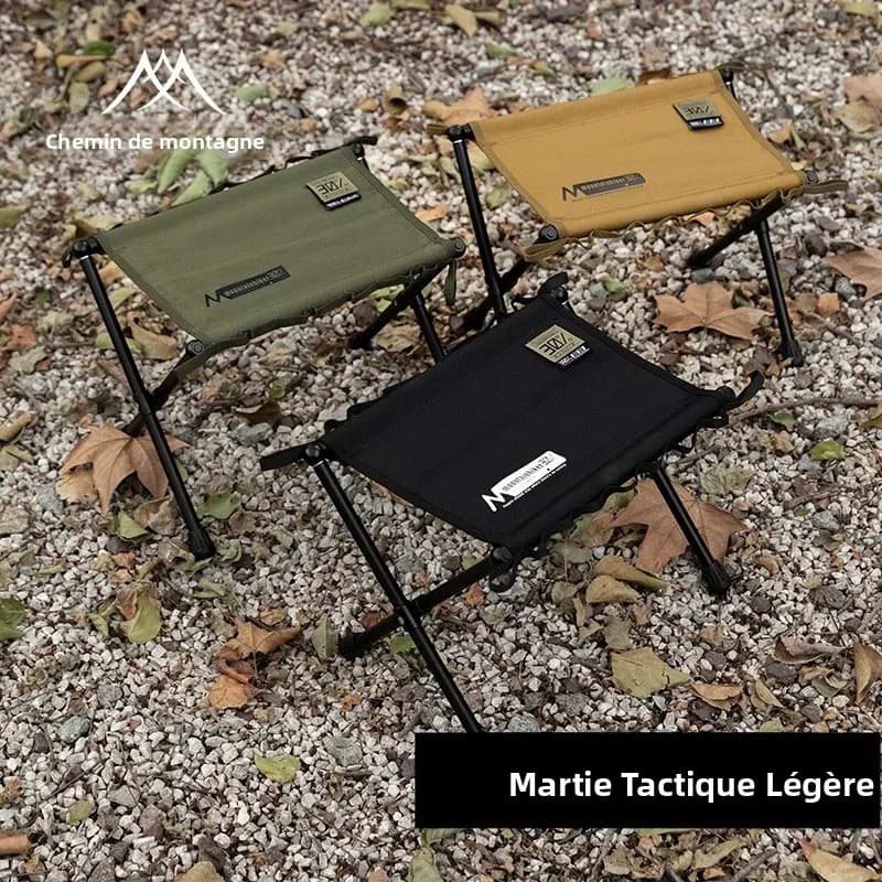 Tabouret tactique pliant Mounthiker - Siège ultra-léger pour pêche et camping outdoor