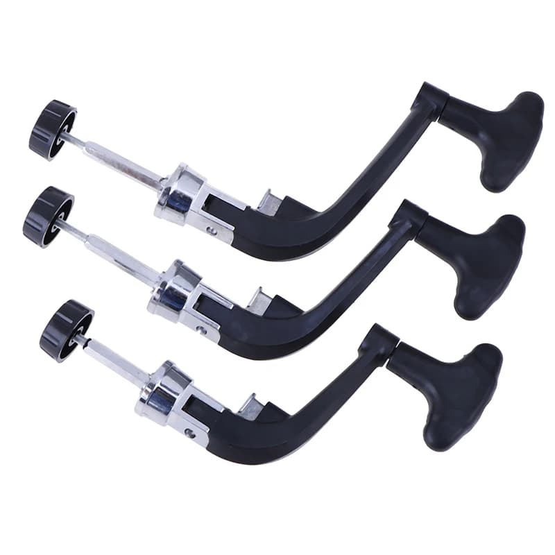 Manivelle de rechange pliante métal pour moulinet spinning poignée grip manette bras de levier accessoire pêche