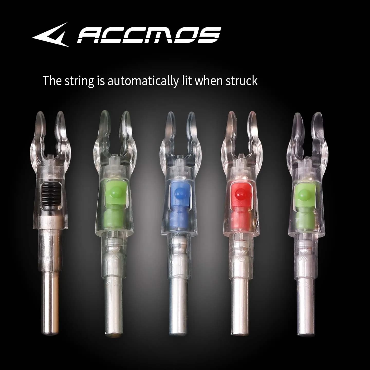 Encoches LED 12pcs multi-couleurs pour fûts 4.2/5.2/6.2mm - accessoire chasse pêche nocturne