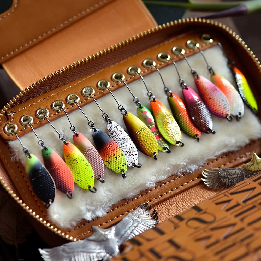 Leurre cuillère métal stream 3g 30mm pour truite perche ombre et saumon pêche en rivière
