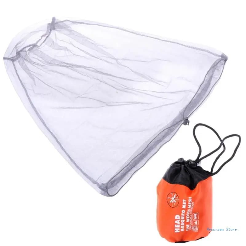Masque anti-moustiques tête et visage filet protection pêche chasse sans gêne ventilation optimale