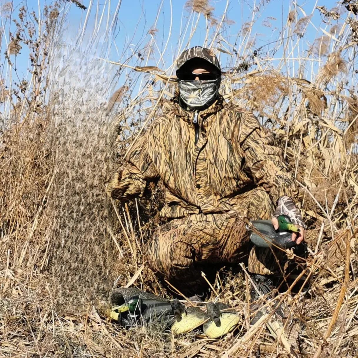 Tenue camouflage herbe automne hiver pêche chasse - équipement extérieur saison froid vêtement technique