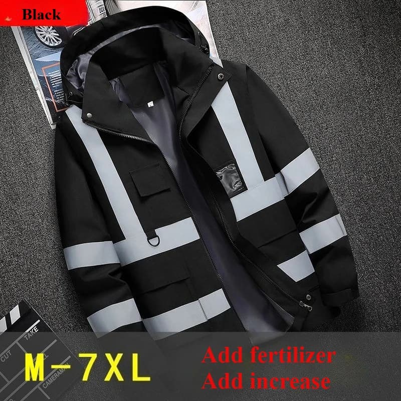 Veste travail pêche professionnelle - Vêtement technique avec bandes réfléchissantes