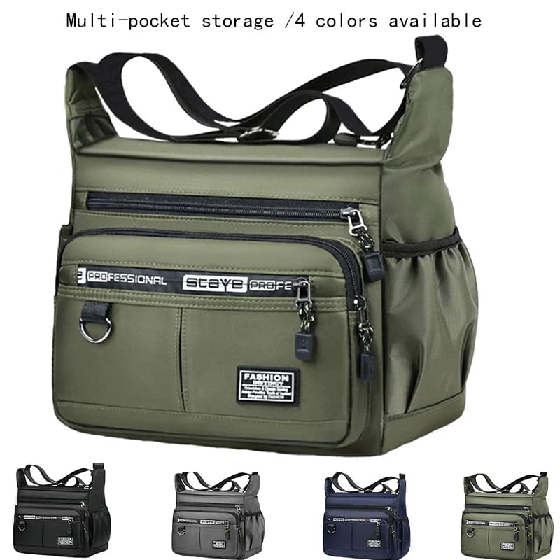 Sac bandoulière homme affaires poche multiples pêche travail voyage réglable professionnel