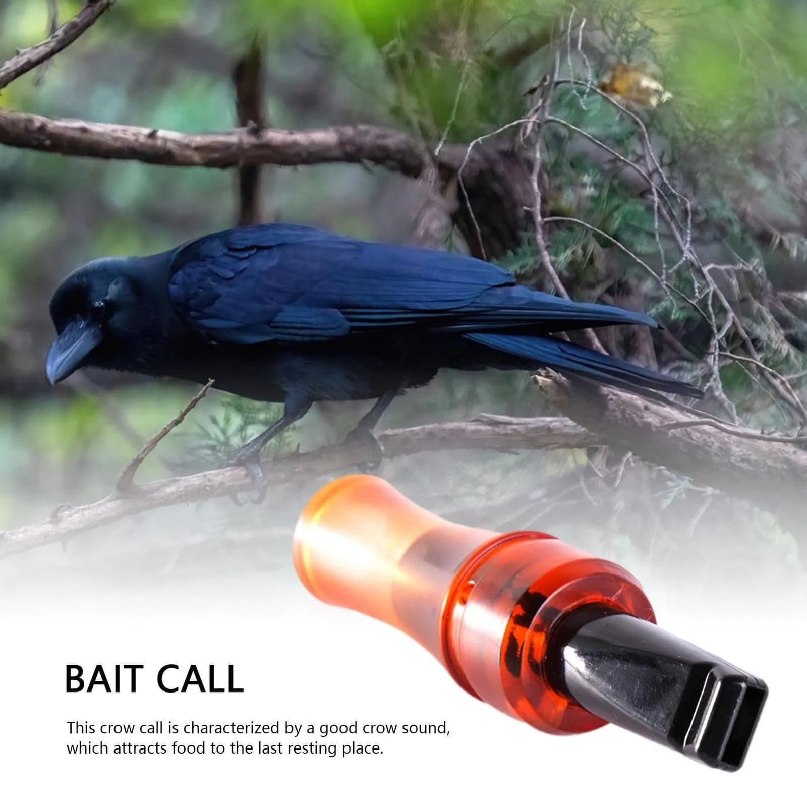 Sifflet appel corbeau chasse outils - leurre simulation son appât accessoire extérieur durable