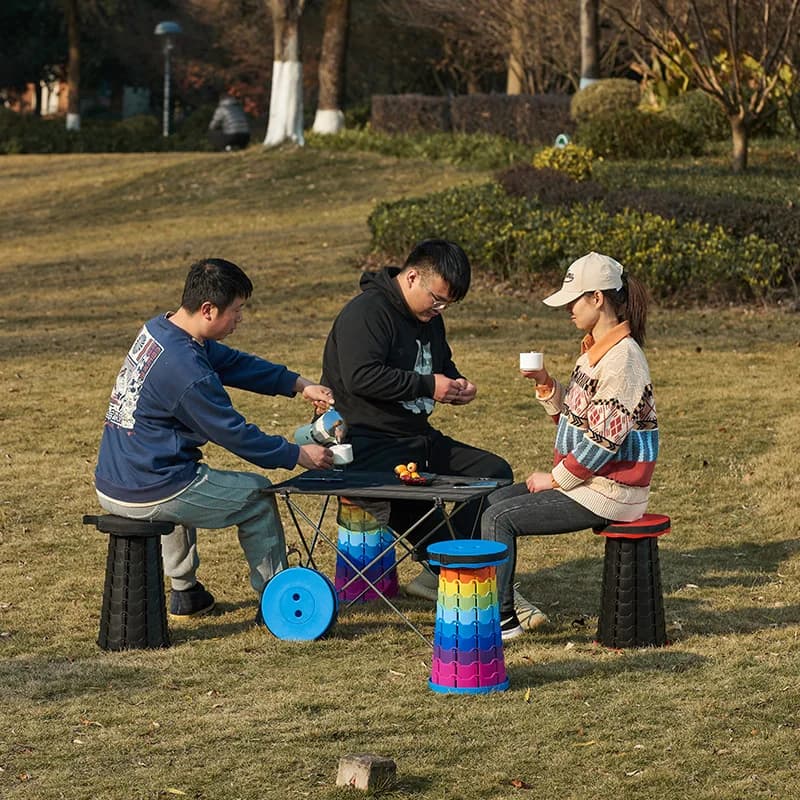 Tabouret télescopique GIANXI pour pêche et camping - Siège pliable léger avec sac de transport
