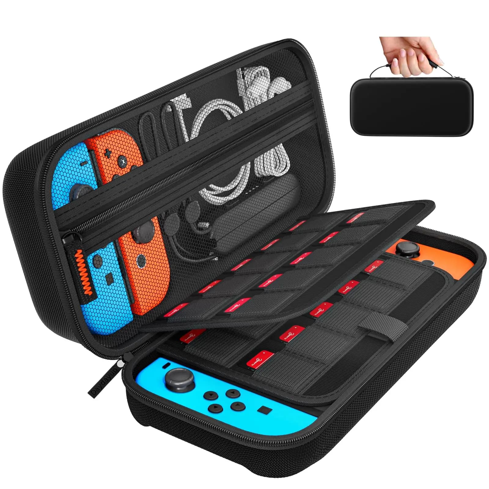 Étui de voyage coque rigide portable pour Nintendo Switch/OLED console et accessoires