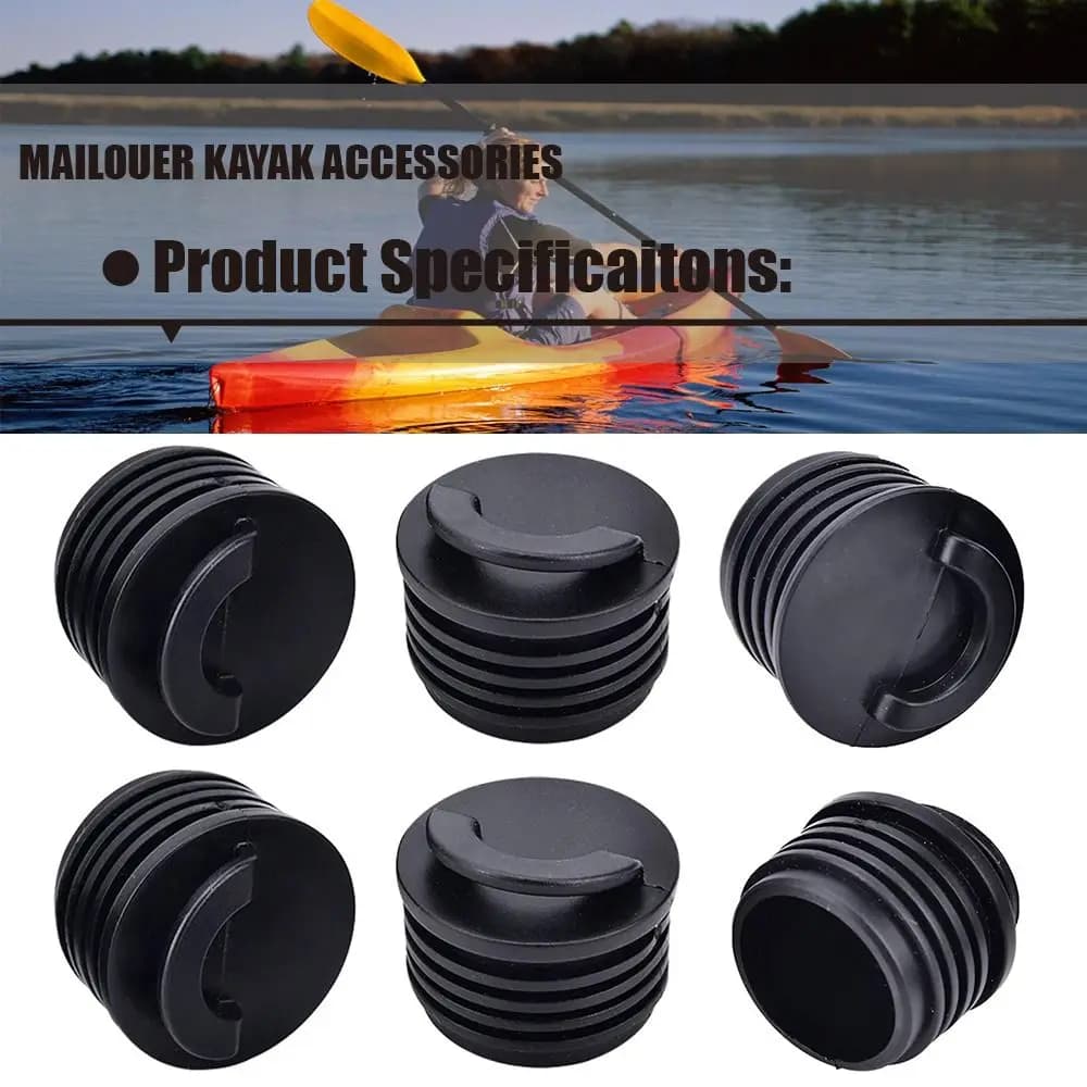 Bouchons d'évacuation en caoutchouc marine pour kayak et rafting - Lot de 4 pièces étanches