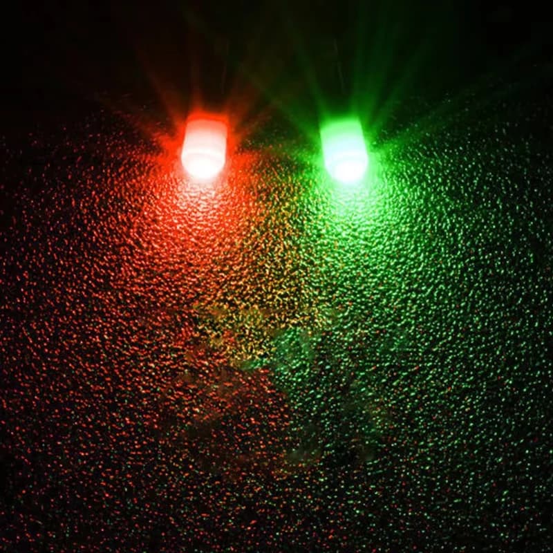 5 queues lumineuses LED pour flotteurs de pêche - bâtons luminescents à changement de couleur