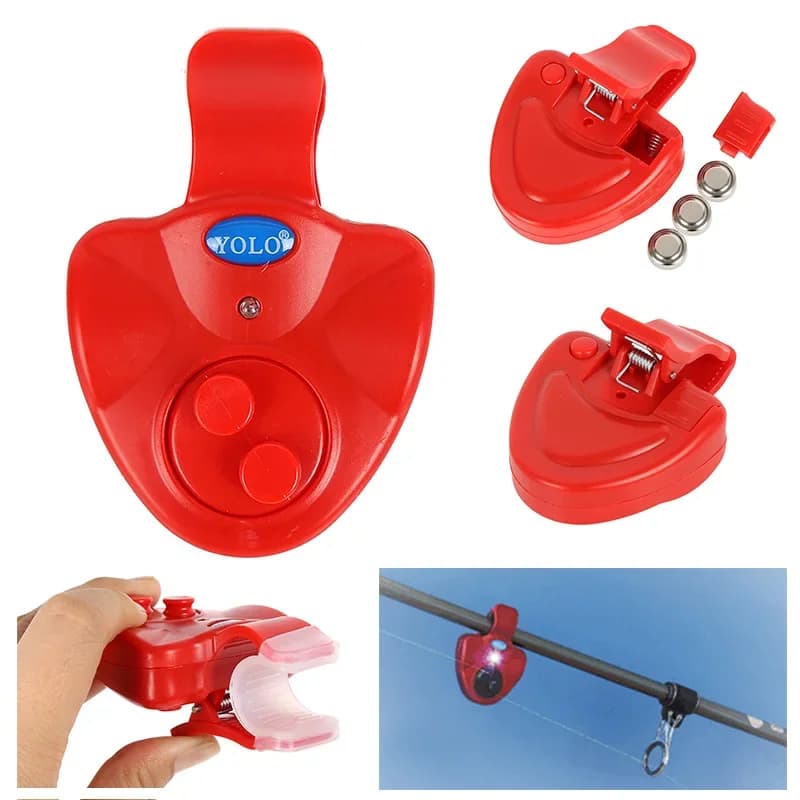 Alarme de touche lumineuse LED pour canne à pêche - Détecteur de morsure avec indicateur de ligne