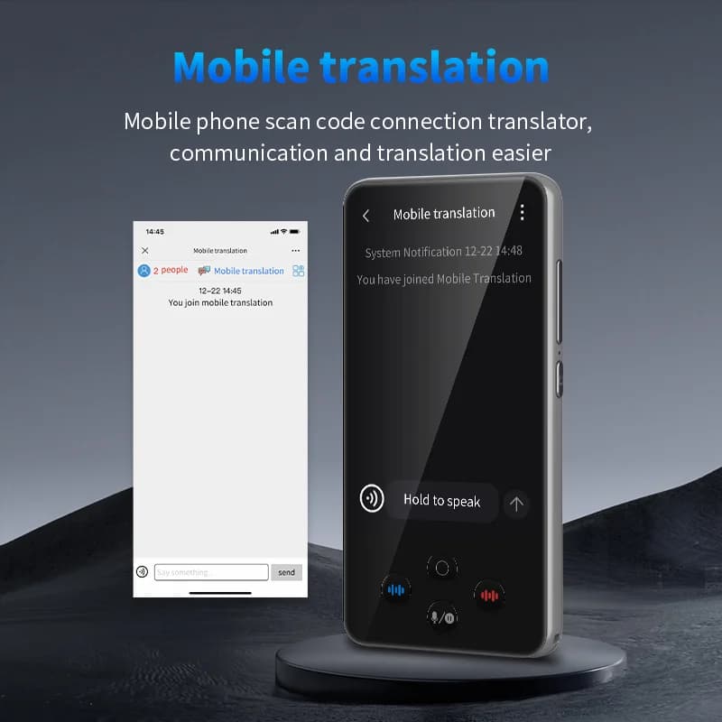 Traducteur vocal portable S85 Pro 138 langues écran grand format pour voyages pêche à l'étranger
