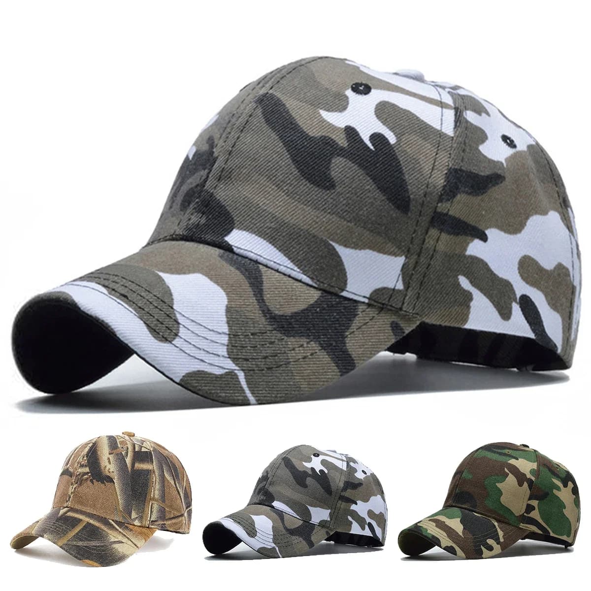 Casquette baseball camouflage unisexe légère - Parfaite pour pêche printemps automne réglable