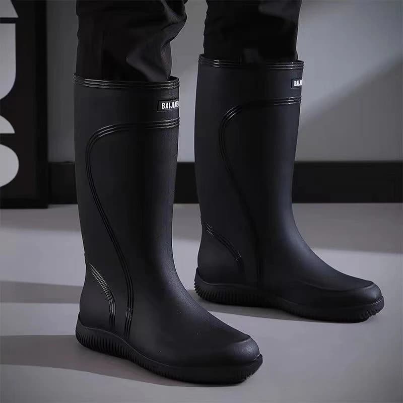 Bottes de pêche haute qualité homme imperméables tube haut - Chaussures anti-dérapantes caoutchouc bundle mouth