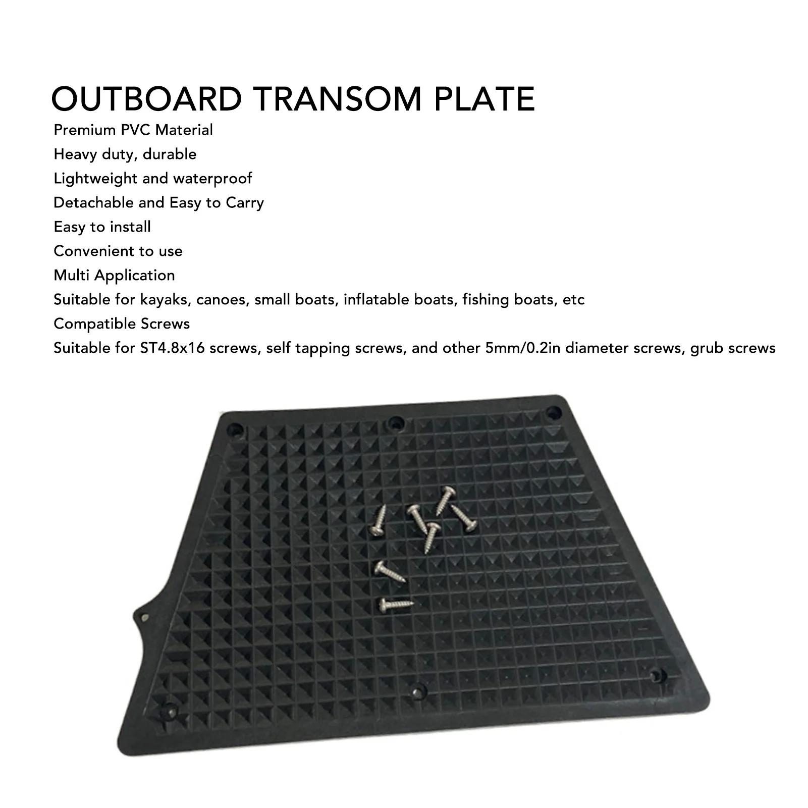 Plaque de tableau arrière pour bateau pneumatique support moteur étanche canoë kayak pêche