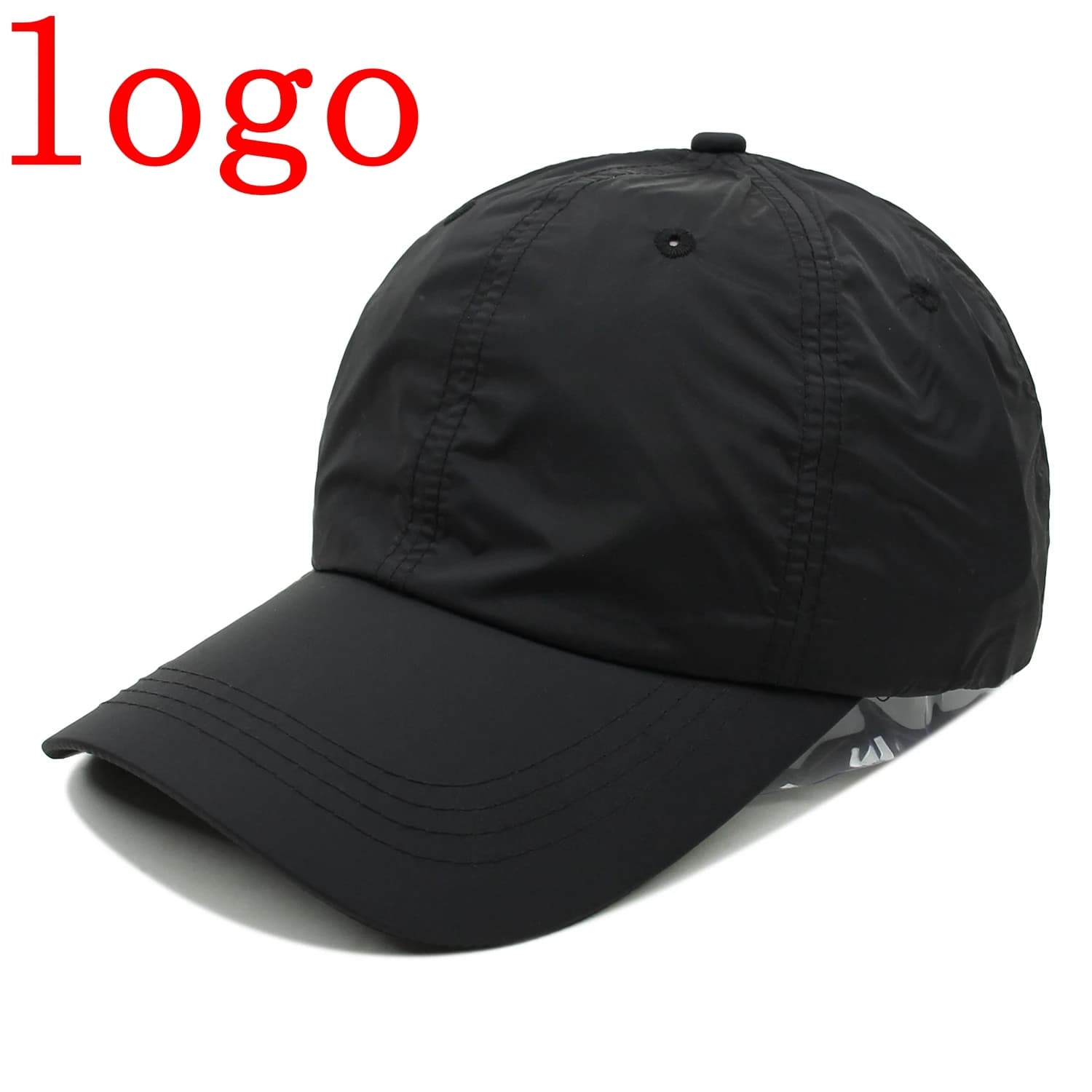 Casquette baseball brodée séchage rapide pêche - Personnalisable logo protection solaire unisexe snapback