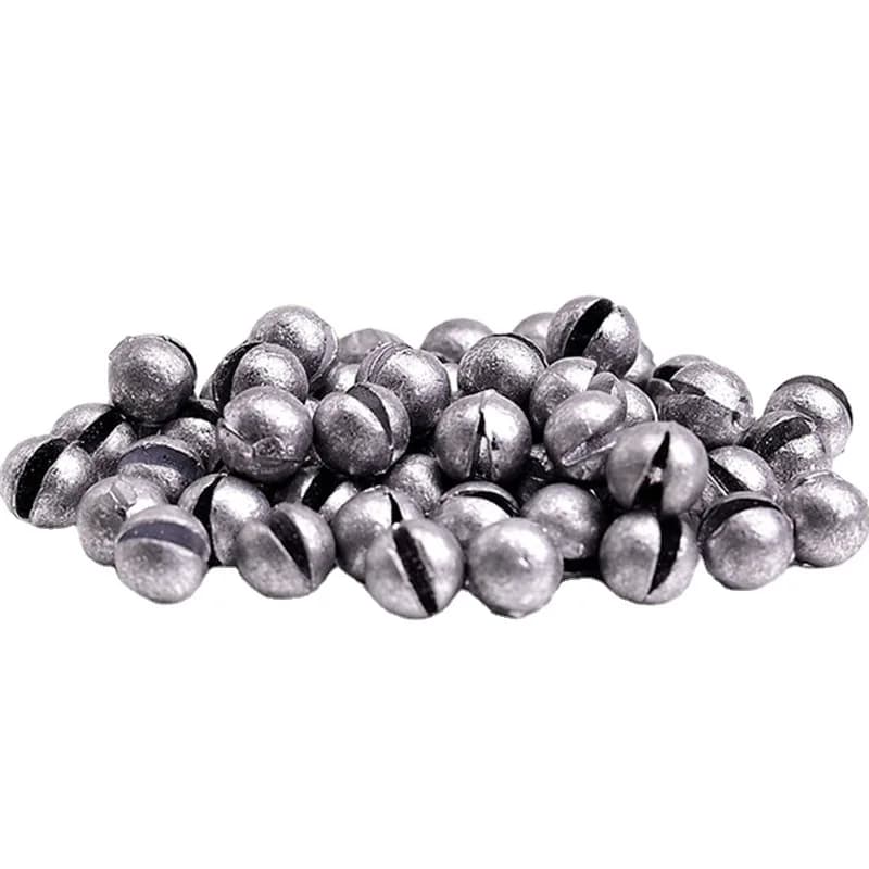 Set plombs pêche 59/106 pièces avec boîte - Plombs fendus et pendentifs ouverts pour carpe et pêche au coup