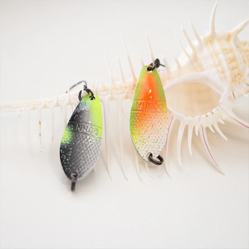 Leurre cuillère métal stream 3g 30mm pour truite perche ombre et saumon pêche en rivière