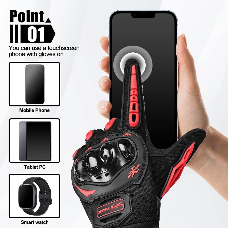 Gants hiver pêche chasse vélo VTT tactiques pleine paume anti-dérapage écran tactile unisex