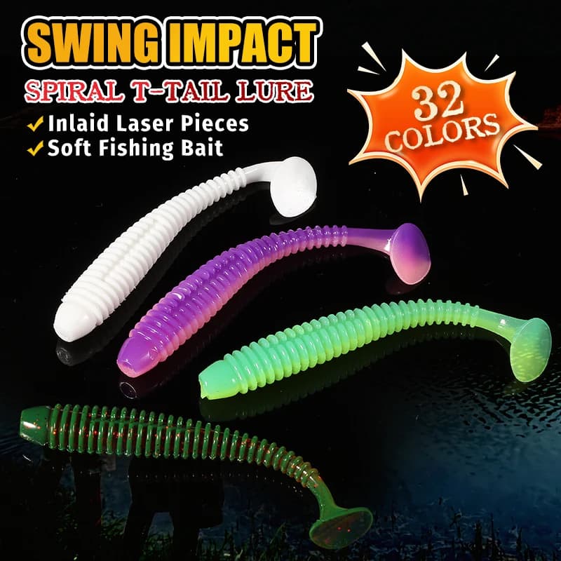 Leurre souple Impact Ring Shad 63mm 80mm 97mm pour la pêche du perche et du sandre