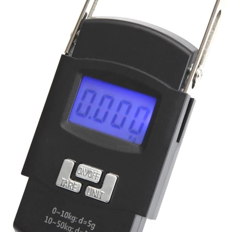 Balance digitale main C9GC pour pesée valises et poissons pèse-bagages portable avec écran numérique