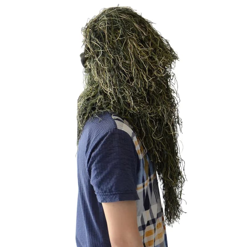 Cagoule camouflage ghillie filet anti-moustiques pour observation oiseaux photographie nature chasse pêche