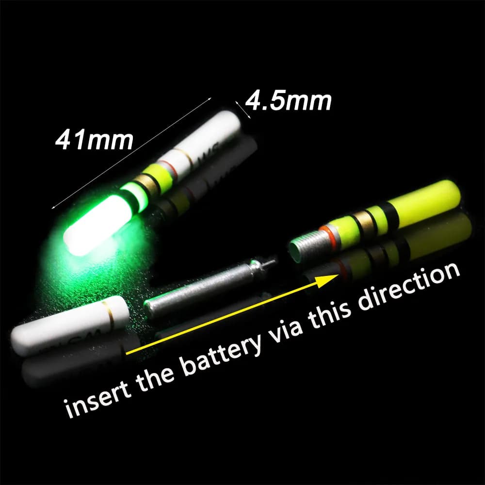 Lampe de pêche LED CR322 rechargeable USB, flotteur lumineux pour nuit, canne fluorescente avec batterie lithium 3V