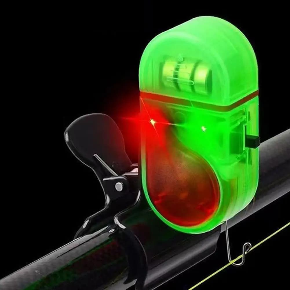 Alarme électronique morsure poisson avec LED - Clip pour canne à pêche et alerte sonore
