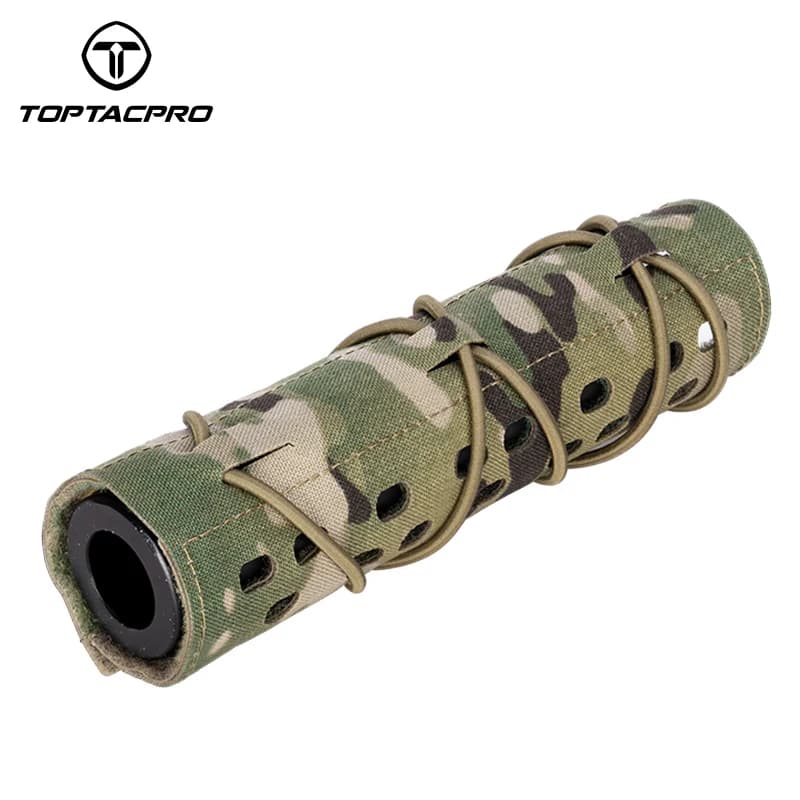 Manchon silencieux tactique 7 pouces protection chaleur pêche équipement laser découpé