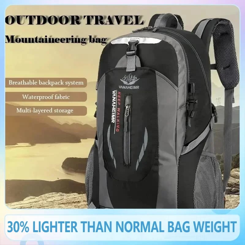 Sac à dos randonnée 40L imperméable grande capacité - Randonnée trekking aventure montagne pêche
