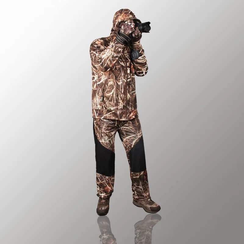 Tenue camouflage jungle bionique maille respirante pêche chasse - vêtement anti-moustiques protection solaire