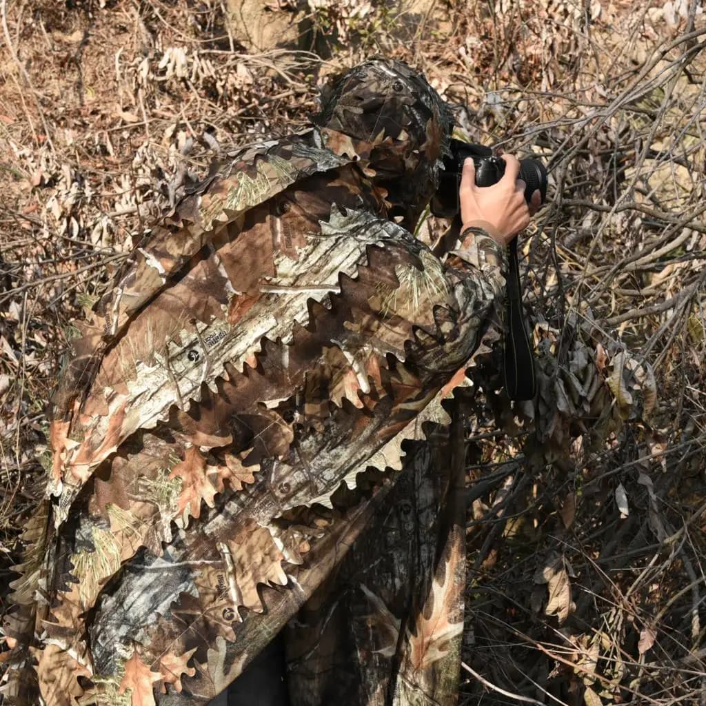 Veste champ équipement observation oiseaux Ghillie - tenue camouflage chasse pêche tactique homme