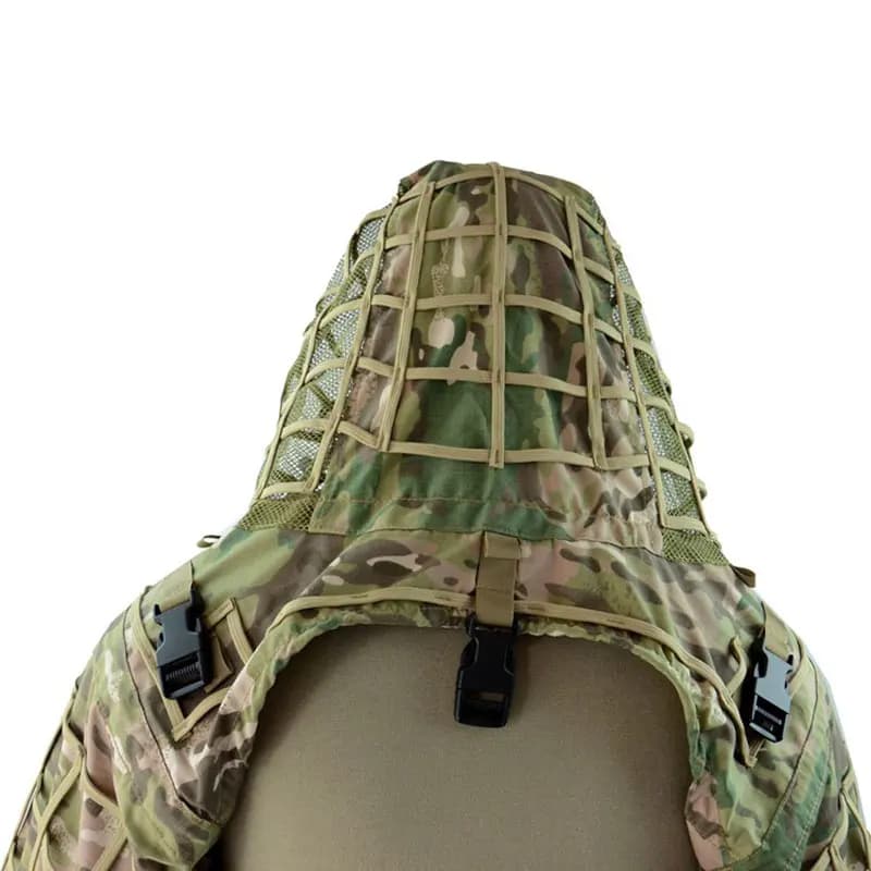 Capuche ghille vipère sniper tactique combat chasse tir veste camouflage forêt manteau pêche affût