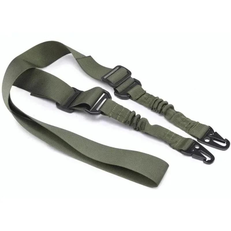 Bretelle tactique 2 points bungee pour fusil - Accessoire pêche chasse durable 1-3 pièces